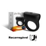 Anel Peniano em Silicone com Estimulador Clitoriano Recarregável - USK