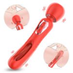 Vibrador Varinha Mágica Duplo Recarregável para Ponto G e estimulação de Clitóris - Dennis