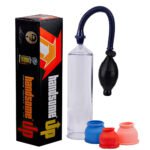 Bomba peniana manual com pera de bombeamento e válvula para controle da pressão