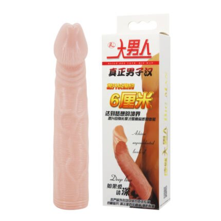 Capa peniana com extensor de 7 cm em sua ponta - BAILE