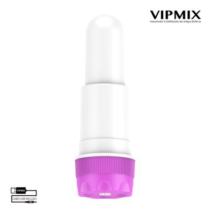 Acessorio vibratória Recarregável com 10 modos de vibração para acoplar em próteses - VIPMIX
