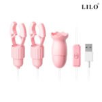 Prendedores de Mamilos de Pressão com Cápsula vibratória e Com mais um estimulador