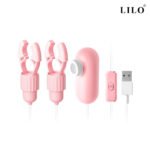 Prendedores de Mamilos de Pressão com Cápsula vibratória e Com mais um estimulador