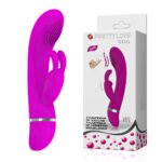 Vibrador com estimulador coelho