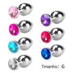 Plug anal de luxo em metal