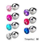 Plug anal de luxo em metal