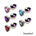 Plug Anal de coração - colorido - Tamanho P - VIPMIX