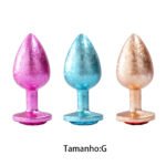 Plug Anal de Luxo com Pedra Acrílico usando nova tecnologia - Tamanho G - VIPMIX