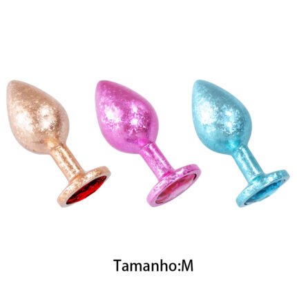 Plug Anal de Luxo com Pedra Acrílico usando nova tecnologia - Tamanho M - VIPMIX