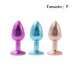 Plug Anal de Luxo com Pedra Acrílico usando nova tecnologia - VIPMIX