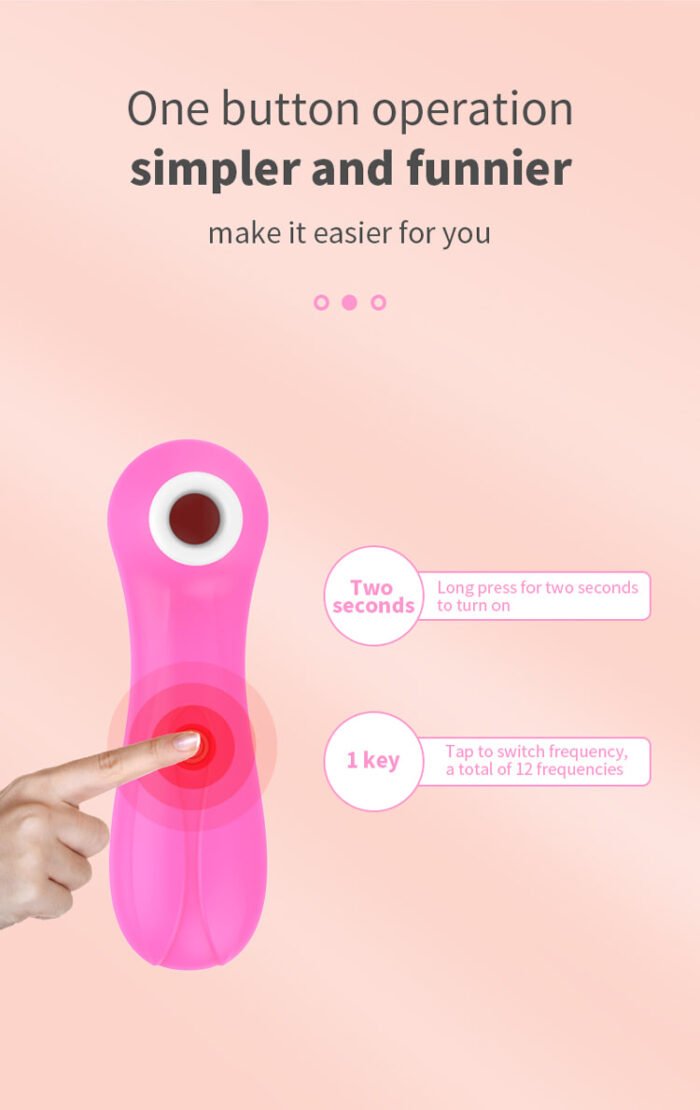 Estimulador feminino com sucção, possui um pequeno bocal sugador na parte superior que se encaixa ao clitóris sem a necessidade de penetração - YOUVIBE - Imagem 2