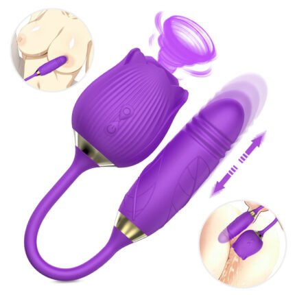 Vibrador Duplo Flexível com 10 modos de pulsação
