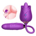 Vibrador Duplo Flexível com 10 movimentos de língua