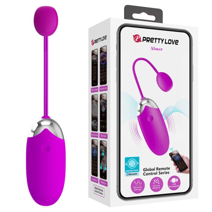 BW023-ROXO-10 Cápsula wireless com comando por aplicativo via bluetooth, possui 12 modos de vibração e comandos personalizados pelo smartphone - PRETTY LOVE - Imagem 2