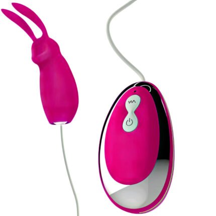 Vibrador Cápsula Coelhinho com Controle Remoto e 20 Potentes Níveis de Vibração - VIPMIX
