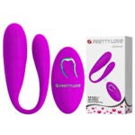 Vibrador de Luxo para Casais com 12 modos de vibração e com controle remoto - PRETTY LOVE