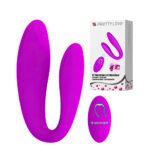 Vibrador de Luxo para Casais com 12 modos de vibração e com controle remoto - PRETTY LOVE