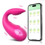 Vibrador à longa distancia com aplicativo e 10 modos de vibração com estimulador na ponta - YOUVIBE