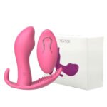 Estimulador de clitóris. Com penetração