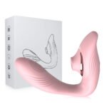 Estimulador clitoriano recarregável com penetrador ponto G