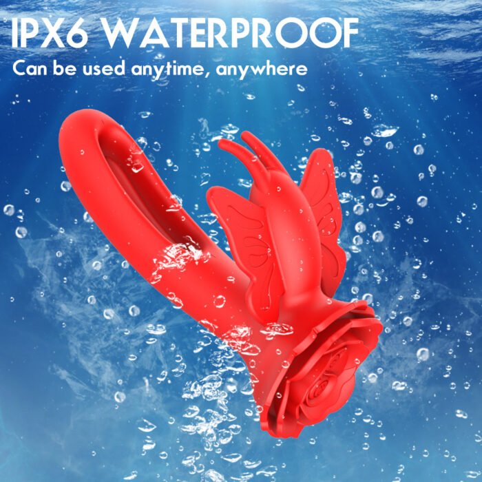 Vibrador de ponto G. Possui 2 motores , Com 9 modos de vibração em formato de bater na ponta e 9 modos de vibração no estimulador - OLENA - Imagem 2