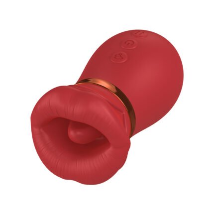 Simulador de sexo oral com formato de boca