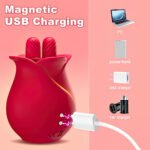 Estimulador Clitoriano em formato de rosa com 10 modos de vibração e 10 movimentos de vai e vem - YOUVIBE - Imagem 2