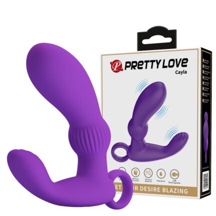 Vibrador com Estimulador Clitoriano com 12 modos de vibração - Cayla - PRETTY LOVE