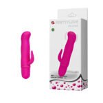 Vibrador ponto G com estimulador feito de silicone