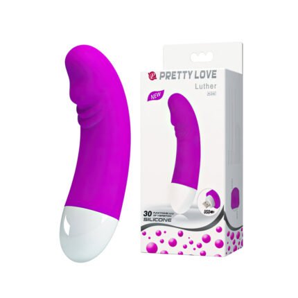Vibrador recarregável ponto G com detalhe de glande em sua ponta