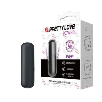 Cápsula vibratória recarregável com 12 modos de vibração - PRETTY LOVE