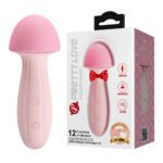 Potente Vibrador Cogumelo Recarregável com 12 Vibrações - PRETTY LOVE