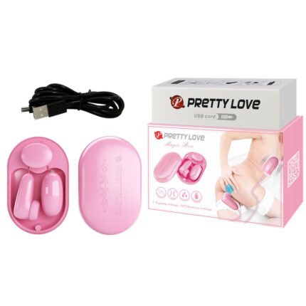 Cápsula Vibratória com controle de formato de box - PRETTY LOVE