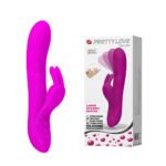 Vibrador Ponto G com estimulador com 7 modos de vibração - PRETTY LOVE