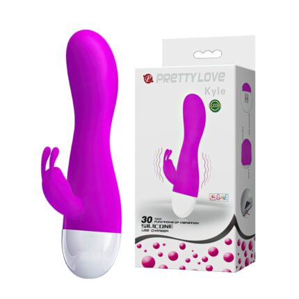 Vibrador recarregável ponto G com estimulador clitoriano