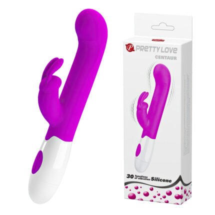 Vibrador com estimulador clitoriano em formato de de Rabbit