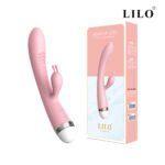 Vibrador com estimulador de clitóris e ponto G