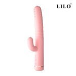Vibrador de ponto G e clitóris com vai e vem em formato de Cacto - LILO