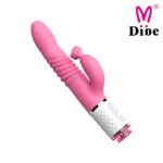 Vibrador com 7 modos de vibração, estimulador clitoriano detalhes de 3 peças de troca, 7 intensidades de movimentos vai e vem com texturização no corpo do vibrador - DIBE - Imagem 2