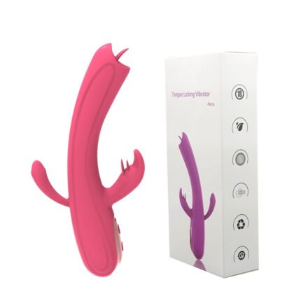 Vibrador com estimulador de clitóris