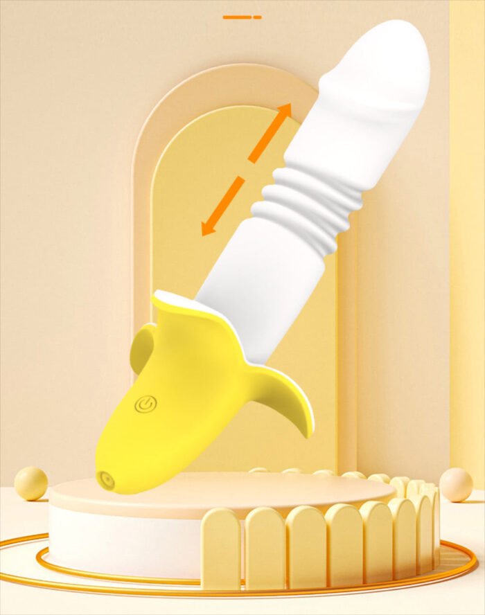 Vibrador Ponto G vai e vem em formato de Banana com 12 modos de vai e vem - VIPMIX - Imagem 2