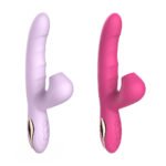 Vibrador Ponto G e Clitóris com esferas internas que se movimentam para cima e para baixo e com Movimentos Wave na ponta - DIBE