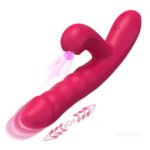 Vibrador com movimentos vai e vem e estimulador clitoriano