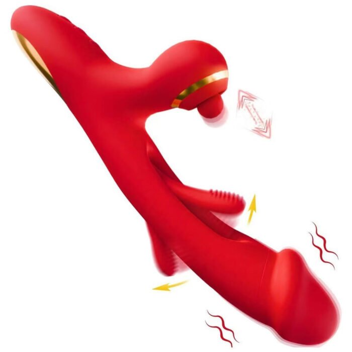 Vibrador Com Estimulador De Clitóris e com Vibração e Tapa - YOUVIBE - Imagem 2
