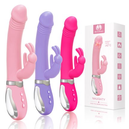 Vibrador Rabbit Ponto G Recarregável com 36 Modos de Vibração e com Aquecimento - VIPMIX