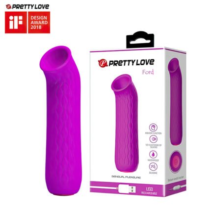 Mini estimulador feminino com 12 modos de sucção - PRETTY LOVE