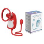 Sugador Clitoriano Recarregável com Estimulador vai e vem e Bullet - VIPMIX