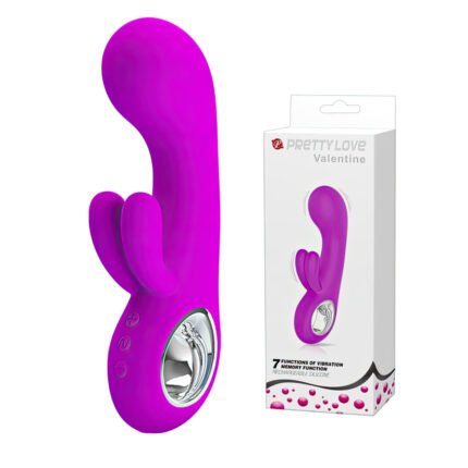Vibrador com estimulador clitoriano duplo