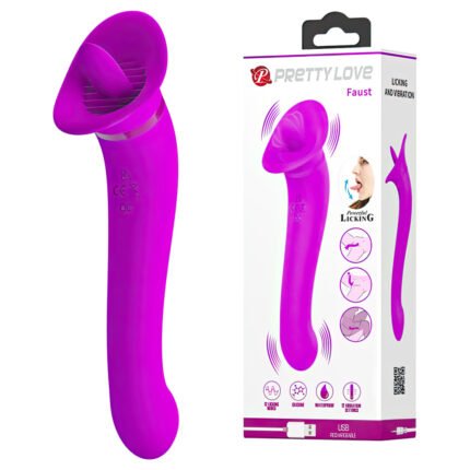 Vibrador recarregável com dupla estimulação