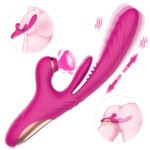 Vibrador Recarregável em Silicone Cirúrgico com 7 modos de vibração e 7 modos de vai e vem na ponta